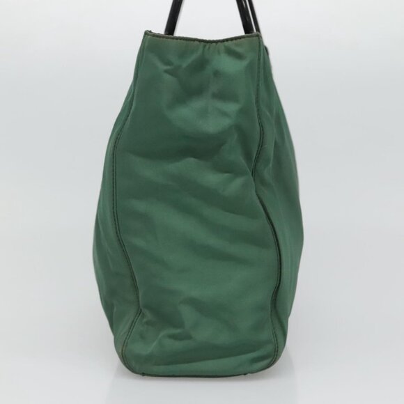 PRADA Hand Bag Nylon Green Auth th5642 - Picture 5 of 15